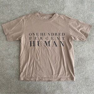 Everlane Brown Graphic Tee - One Hundred Percent Human